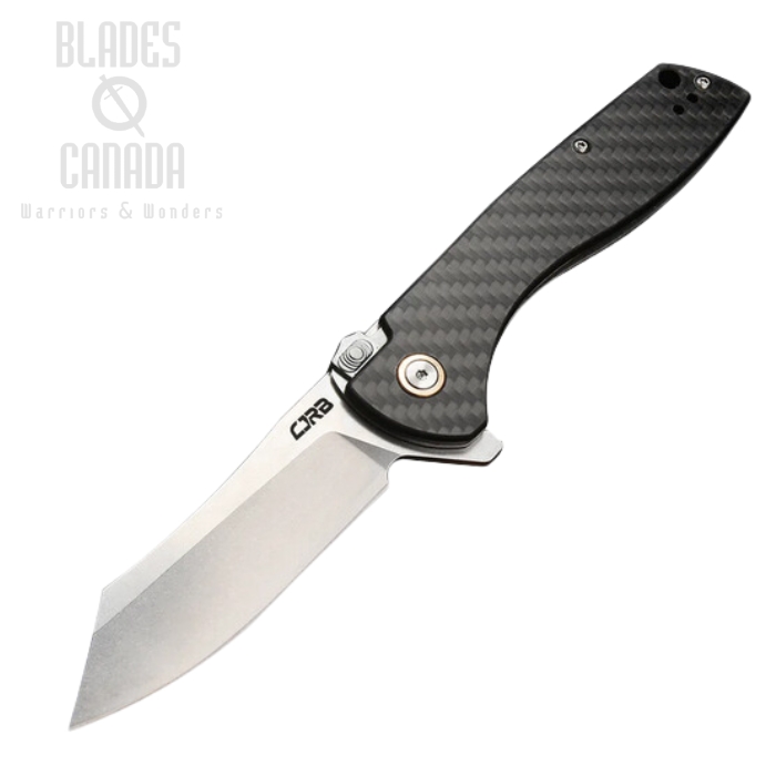 CJRB Kicker Flipper Folding Knife, AR-RPM9, Carbon Fiber, J1915-CF